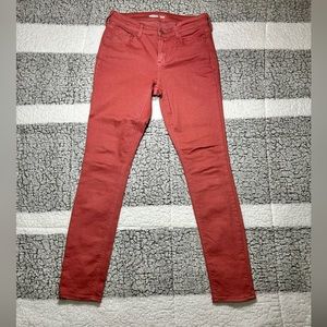Old Navy Rockstar Super Skinny Red Denim Jeans Size 4